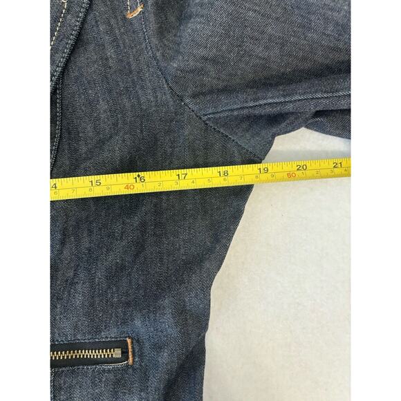 Converse One Star Military Fitted Denim Jacket Blazer Size Medium Womens - Picture 5 of 9